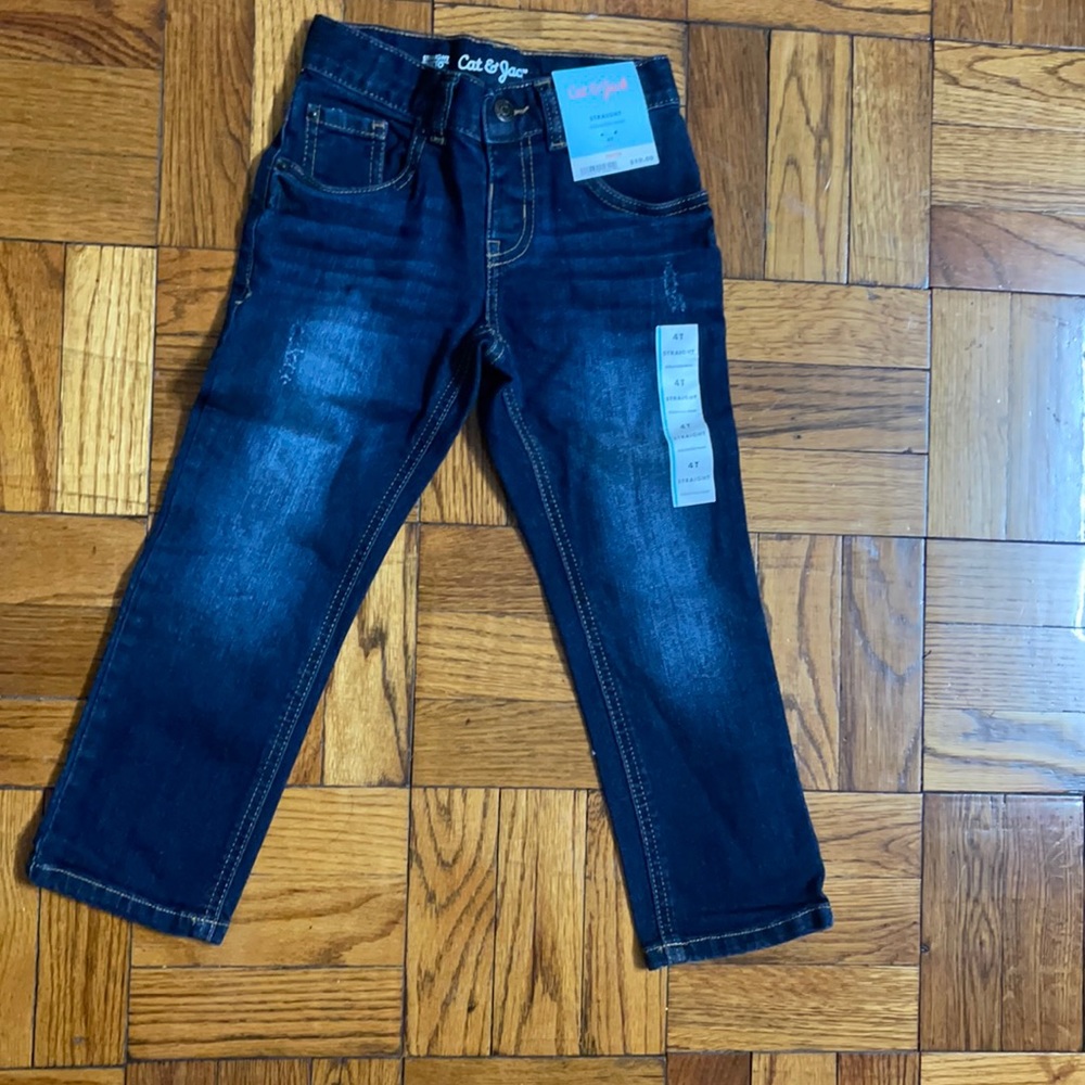 CAT AND JACK STRAIGHT STRETCH JEANS
